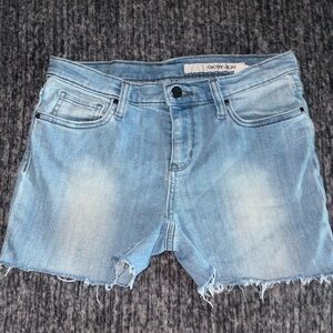 DKNY Women's Faded Blue Jean Shorts